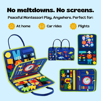 Montessori Busy Board – Screen-Free Play Kit