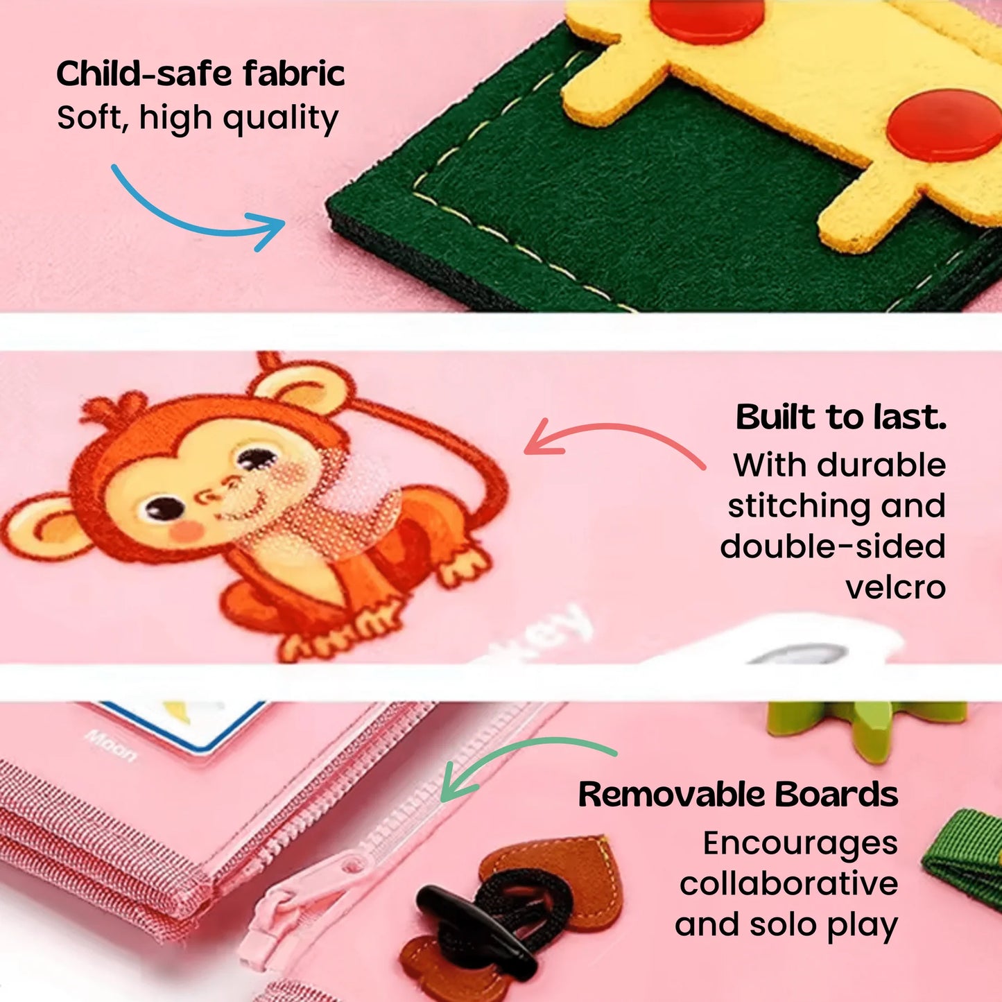 Montessori Busy Board – Screen-Free Play Kit