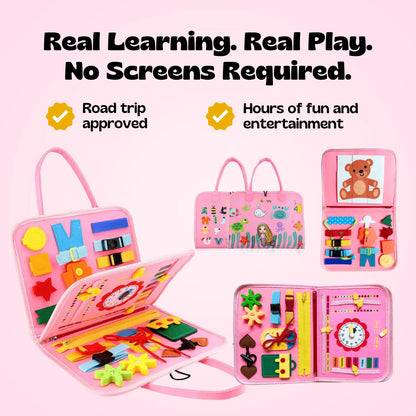 Montessori Busy Board – Screen-Free Play Kit