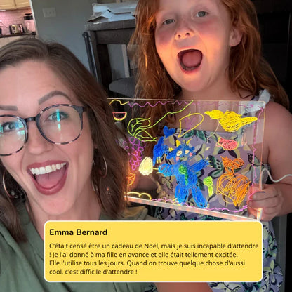 Tablette de dessin LED lumineuse