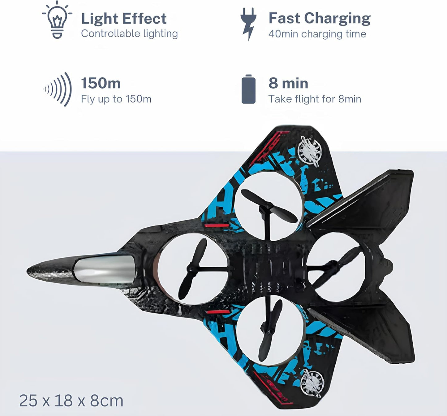 Avion de chasse télécommandé