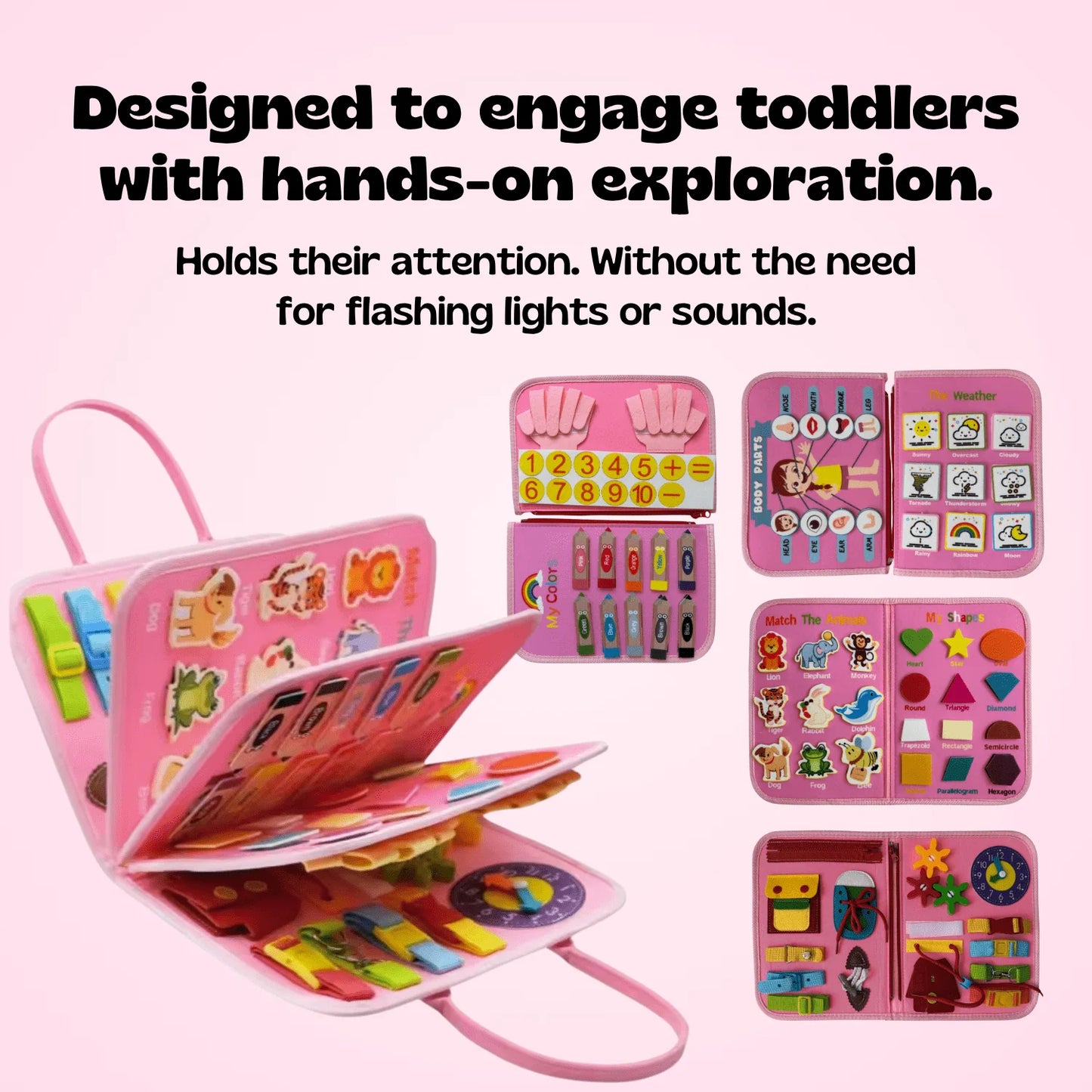 Montessori Busy Board – Screen-Free Play Kit