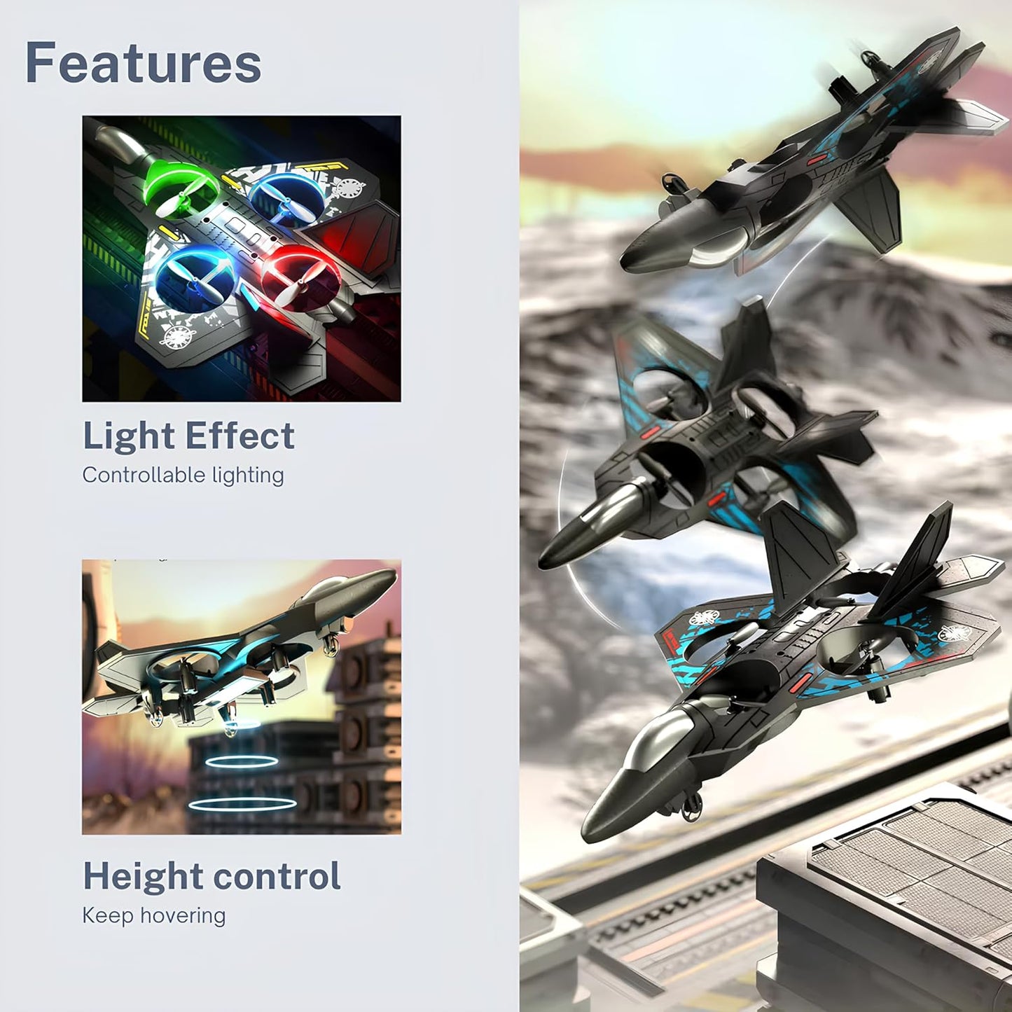 Avion de chasse télécommandé