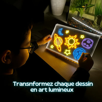 Tablette de dessin LED lumineuse