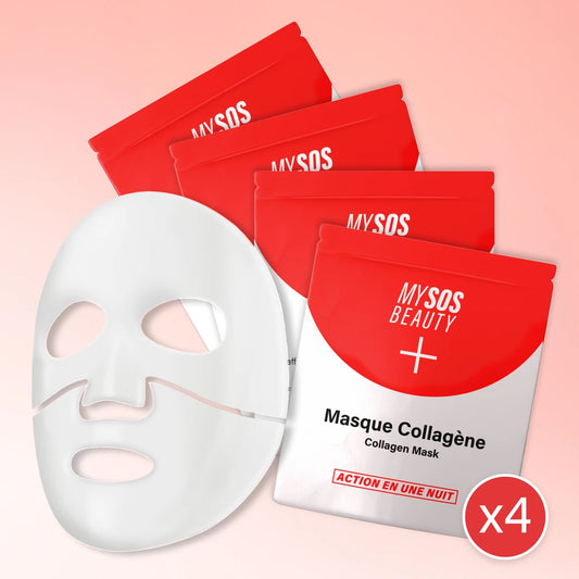 Pack de 4 Masques au Bio-Collagène